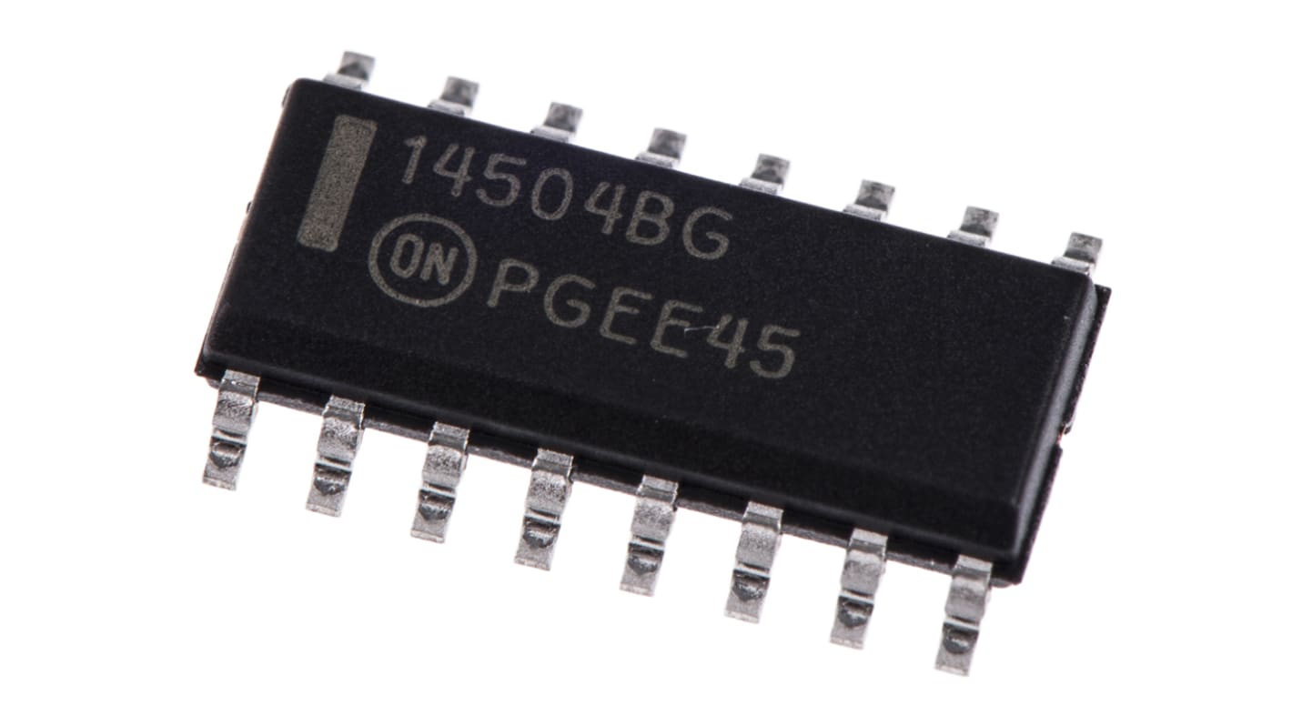 onsemi MC14504BDG, Logic Level Translator Voltage Level Shifter CMOS, TTL to CMOS, 16-Pin SOIC