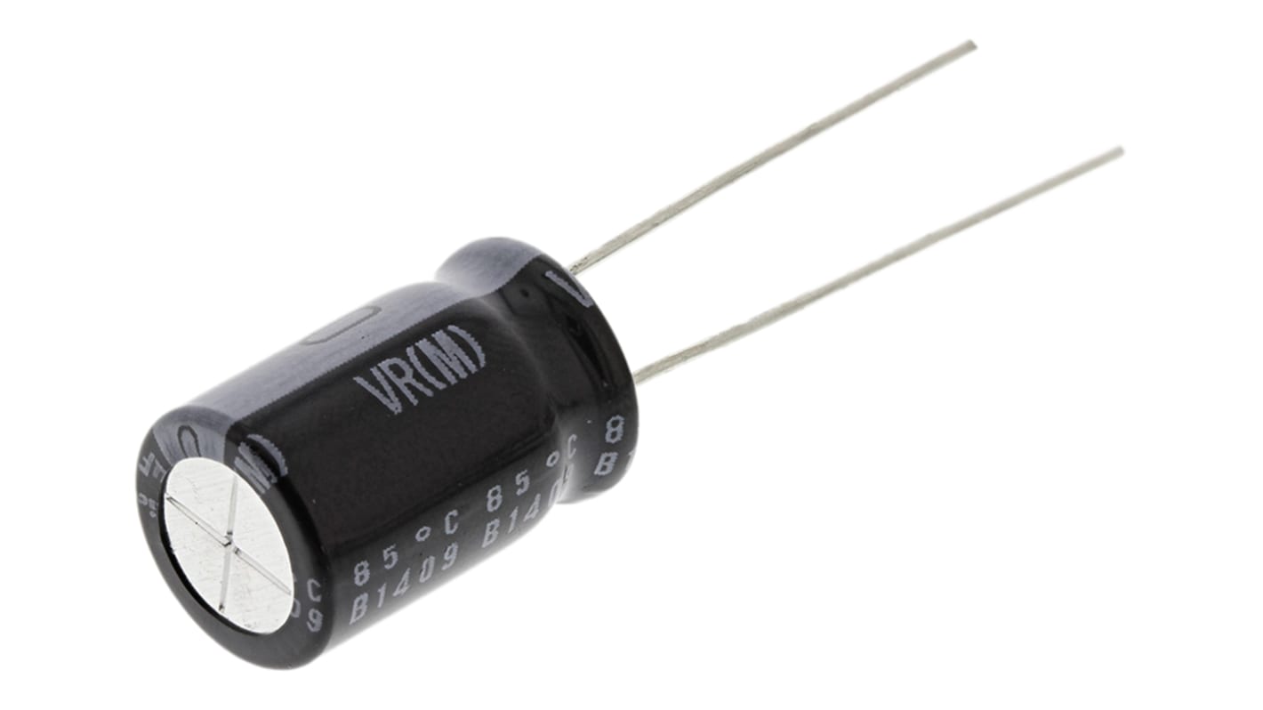 Nichicon VR, THT Aluminium-Elektrolyt Kondensator 1000μF ±20% / 16V dc, Ø 10mm x 16mm, +85°C
