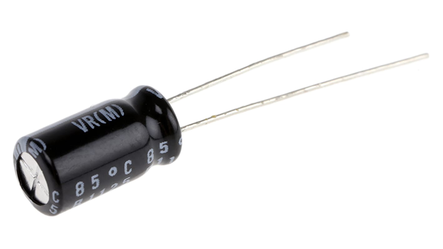 UVR1E101MED | ニチコン 100μF,25V dc コンデンサ, ラジアル UVR1E101MED | ニチコン 100μF,25V dc コンデンサ, ラジアル