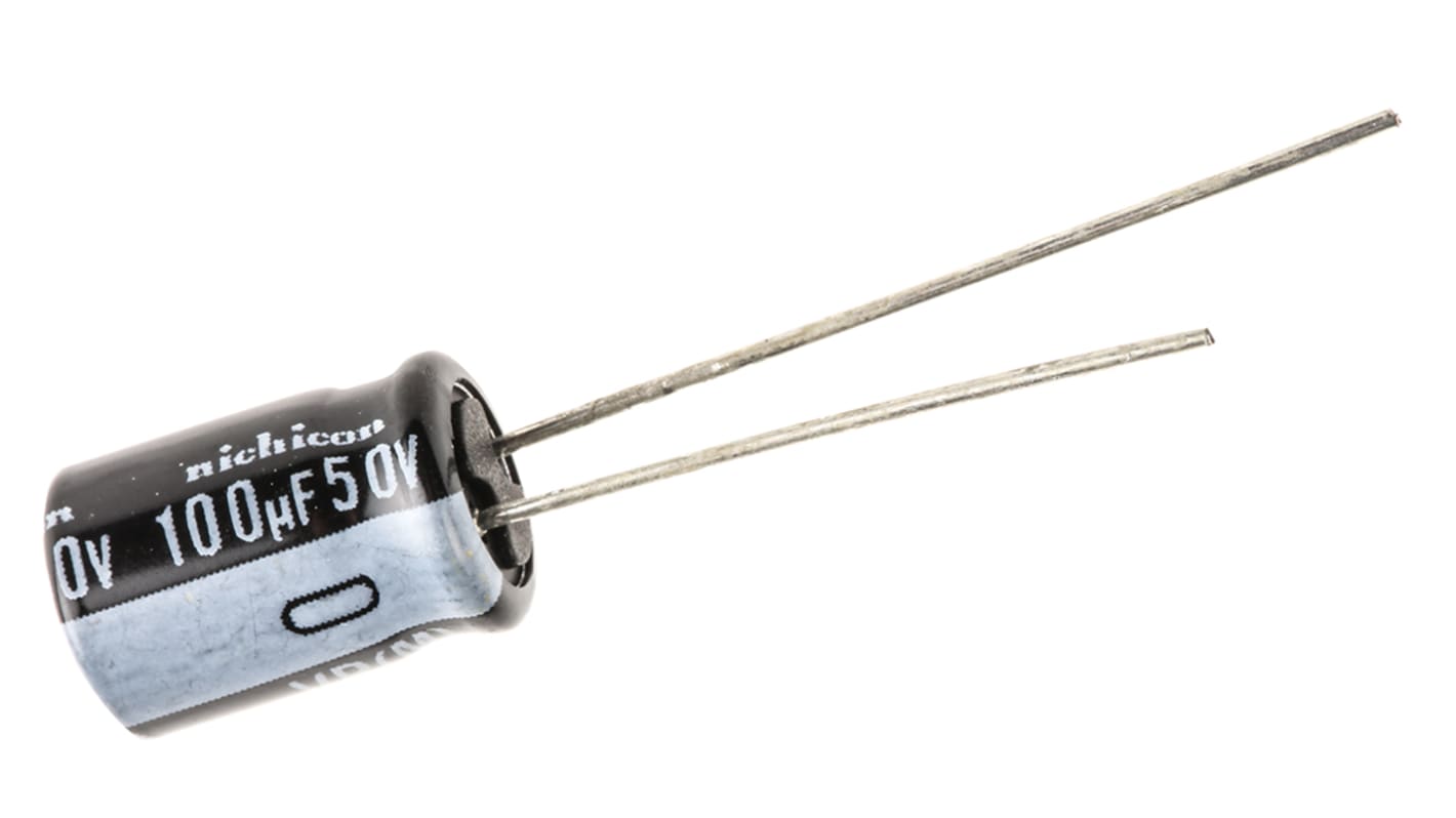 UVR1H101MPD | ニチコン 100μF,50V dc コンデンサ, ラジアル UVR1H101MPD | ニチコン 100μF,50V dc コンデンサ, ラジアル