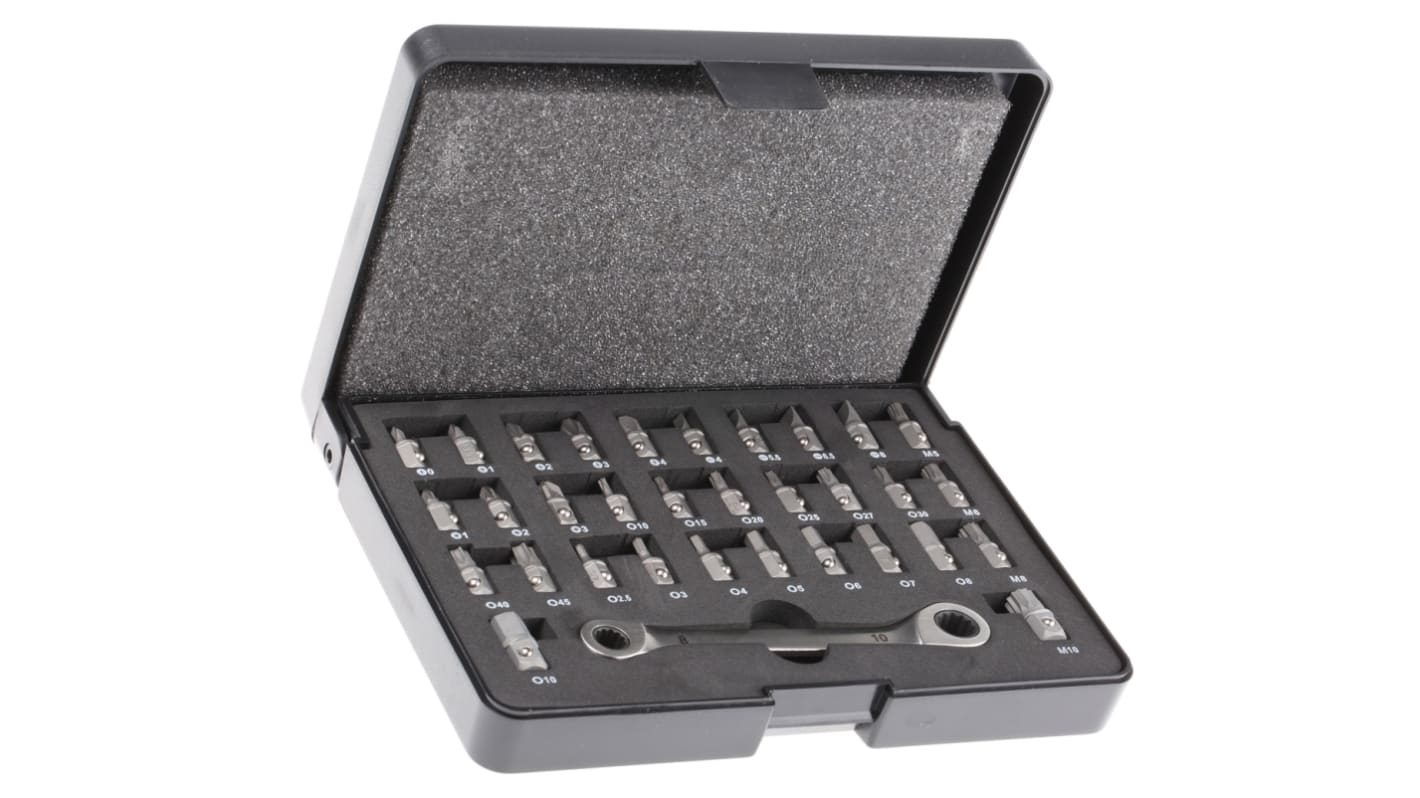 MTI Driver Bit Set 33 Pieces, Hexagon, Multi Tooth (XZN), Phillips, Pozidriv, Slotted, Torx