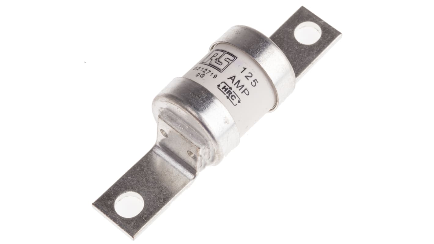 RS PRO 125A British Standard Fuse, A4, 415V ac, 93.7mm