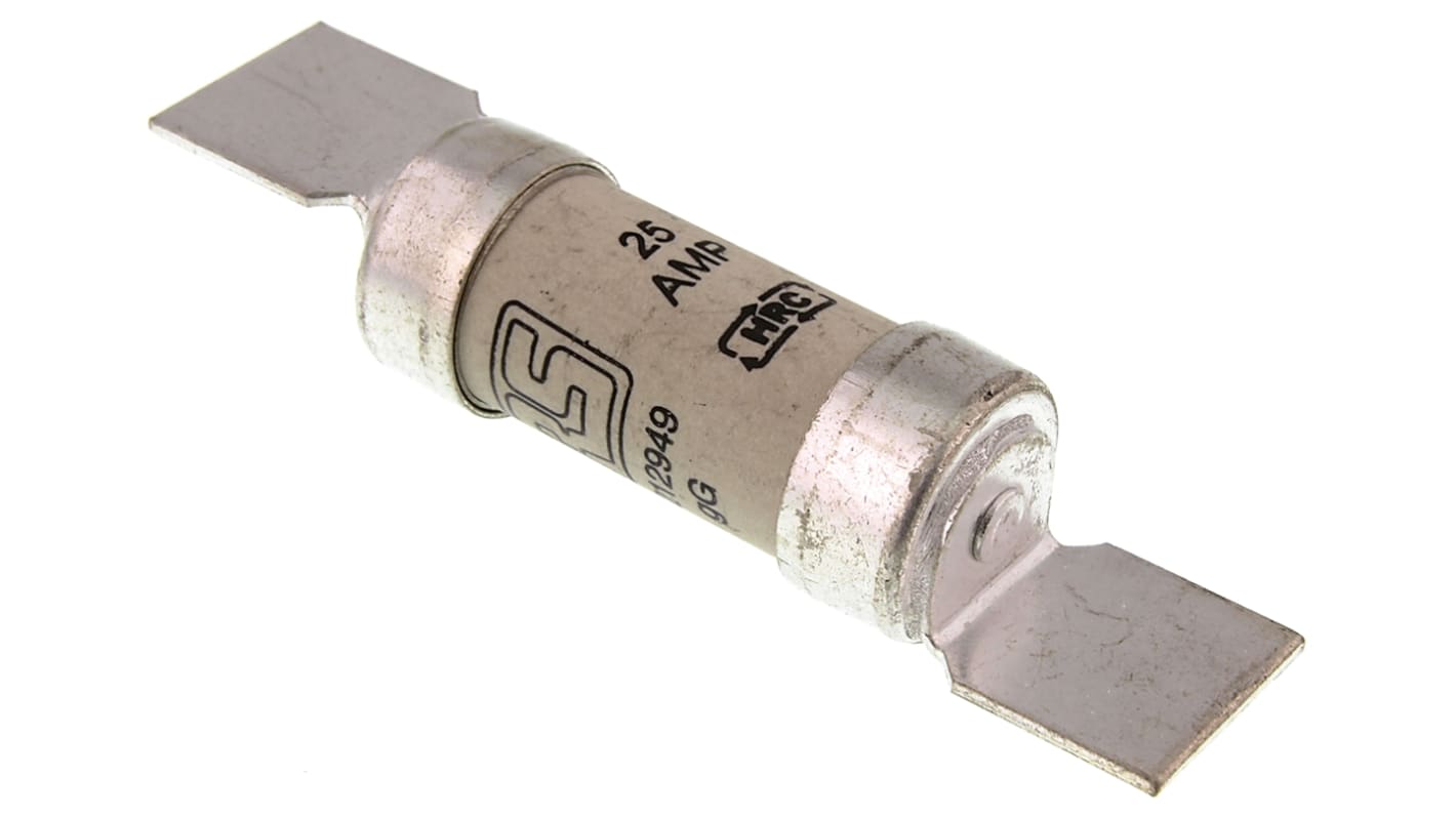 RS PRO 25A British Standard Fuse, F1, 550V ac