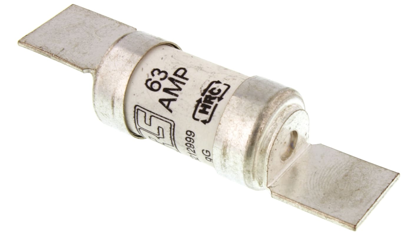 RS PRO 63A British Standard Fuse, F2, 415V ac