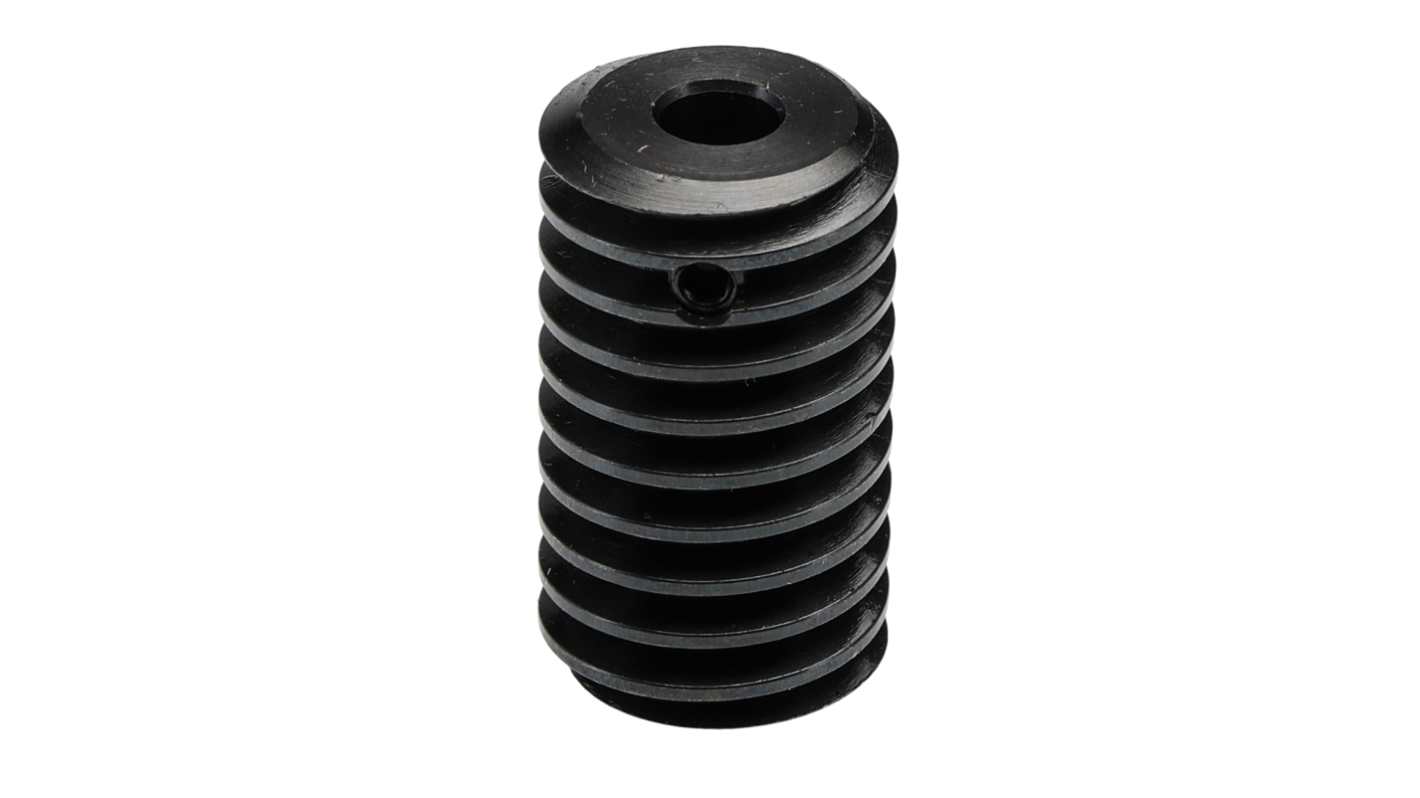 RS PRO Steel 1 Module Worm Gear, 1 Start , 18mm Diam , 32mm Long , 16mm Pitch Dia.
