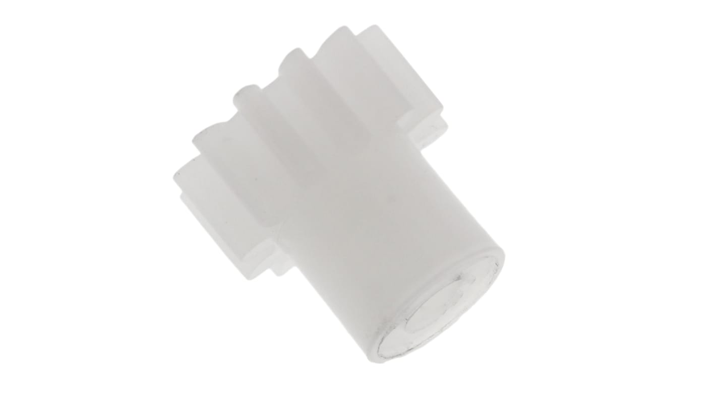 Ingranaggio cilindrico RS PRO, modulo 0.5, 12 denti, passo Ø 6mm, semigiunto Ø 4.5mm, foro Ø 2mm, in POM