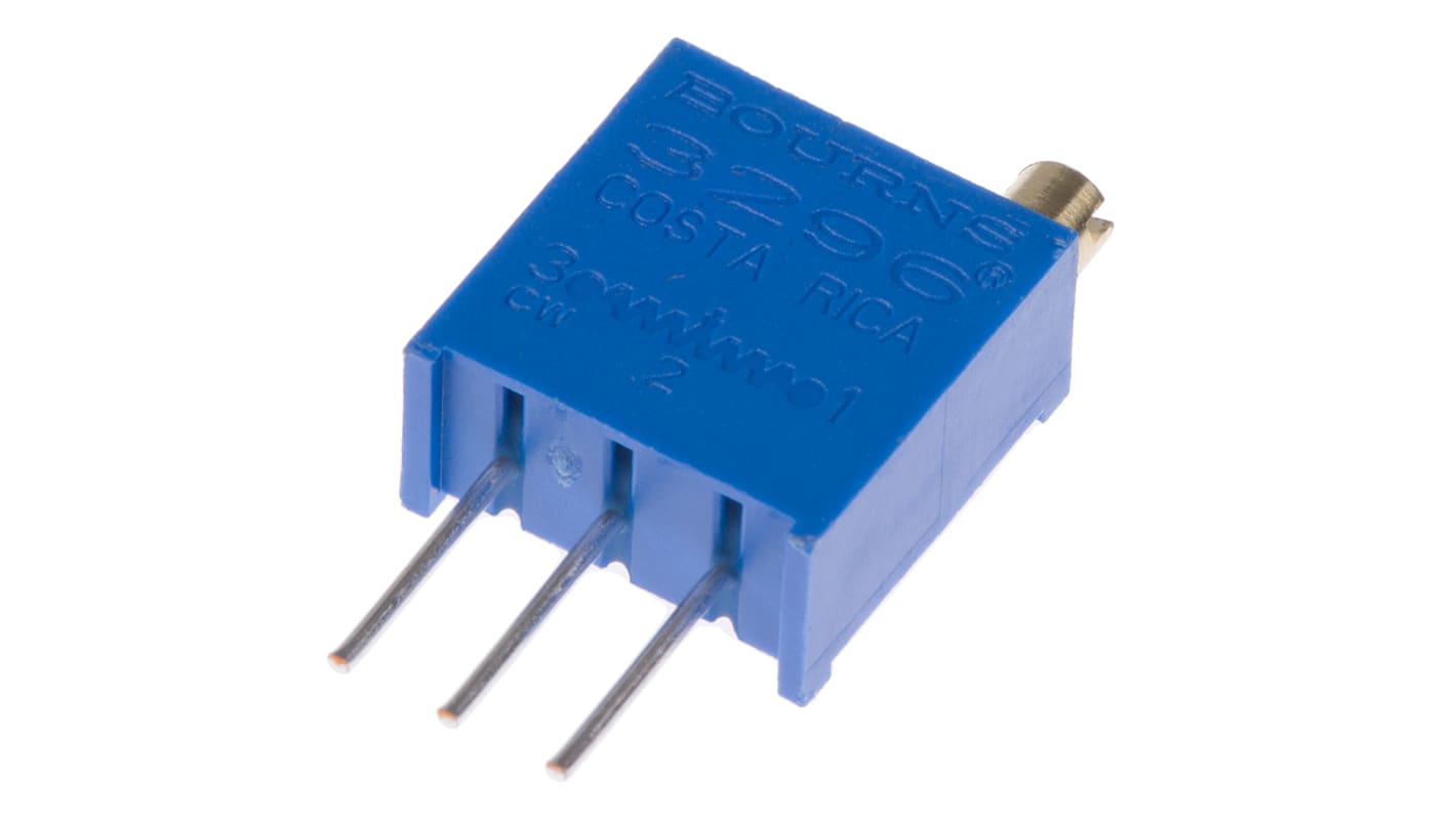 Bourns 1MΩ微调电位器, 25转, 顶部调整, 通孔安装, ±10%, 0.5W, ±100ppm/°C, 3296系列