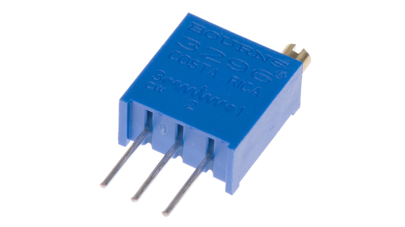Potenziometro trimmer Bourns, 25kΩ, 25 giri, Regolazione dall'alto, Su foro