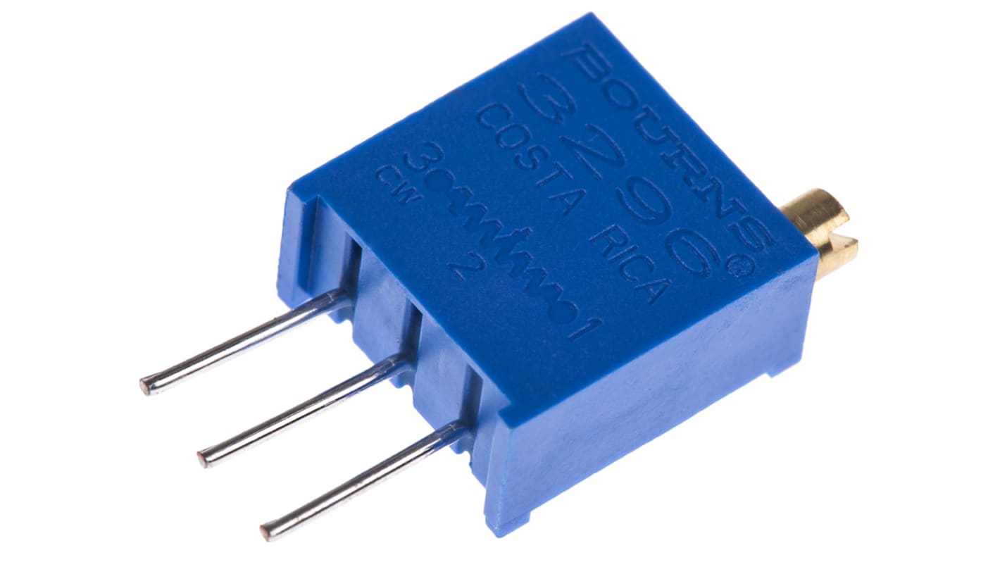 Potenziometro trimmer Bourns, 50Ω, 25 giri, Regolazione dall'alto, Su foro