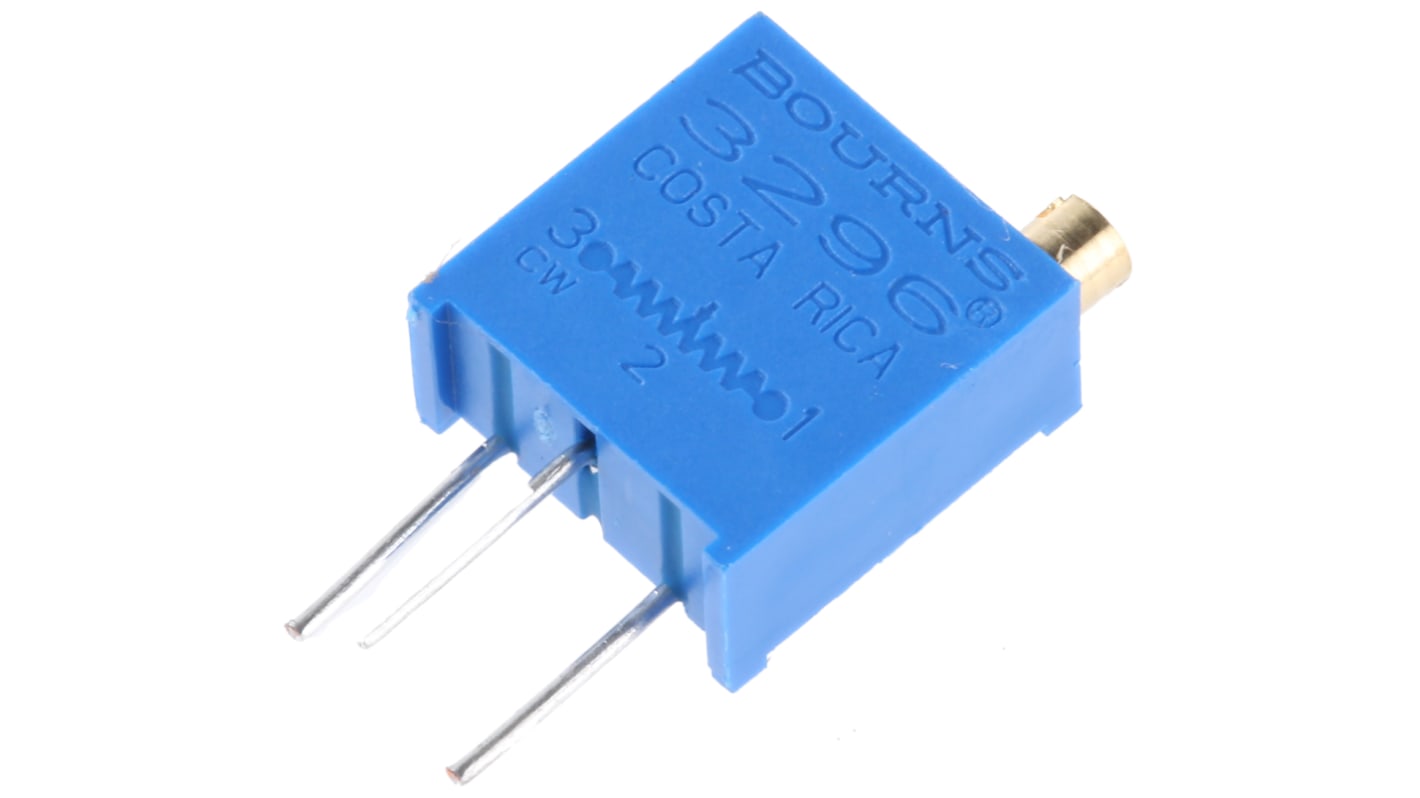 Bourns 半固定抵抗器（トリマポテンショメータ）, 50Ω, ±10%, 0.5W, 25回転, スルーホール