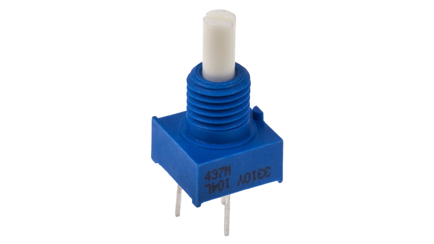 Bourns 3310 THT, Tafelmontage  Dreh Potentiometer 100kΩ ±20% / 0.25W , Schaft-Ø 3,18 mm