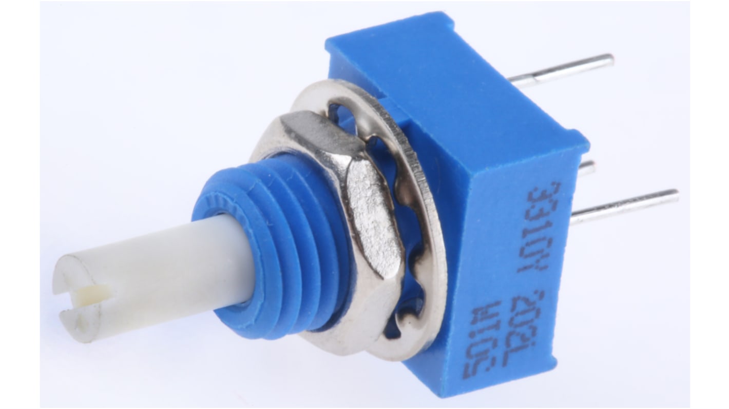 Bourns 3310, Schraubmontage Endlos  Dreh Potentiometer 5kΩ ±20% / 0.25W , Schaft-Ø 3,18 mm