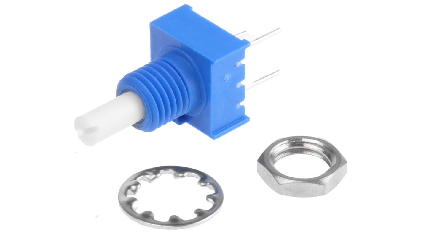 Bourns 500kΩ Rotary Potentiometer Continuous-Turns 1-Gang Bushing Mount, 3310Y-001-504L