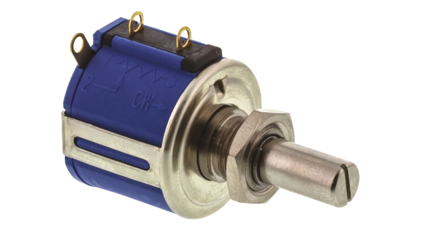 Bourns 3540 2kΩ Rotary Potentiometer 10-Turns 1-Gang Panel Mount, 3540S-1-202L