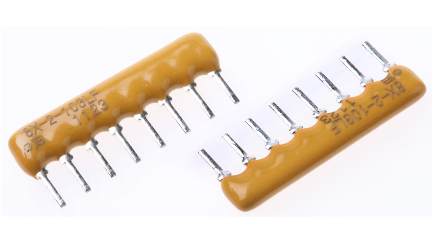 Bourns, 4600X 10kΩ ±2% Isolated Resistor Array, 4 Resistors, 1W total, SIP, Through Hole