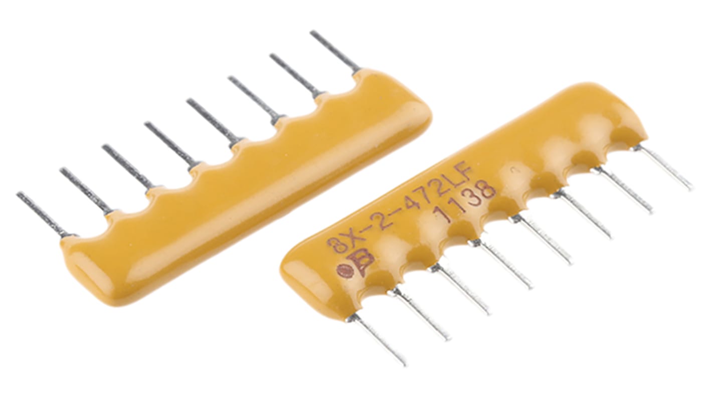 Bourns, 4600X 4.7kΩ ±2% Isolated Resistor Array, 4 Resistors, 1W total, SIP, Through Hole