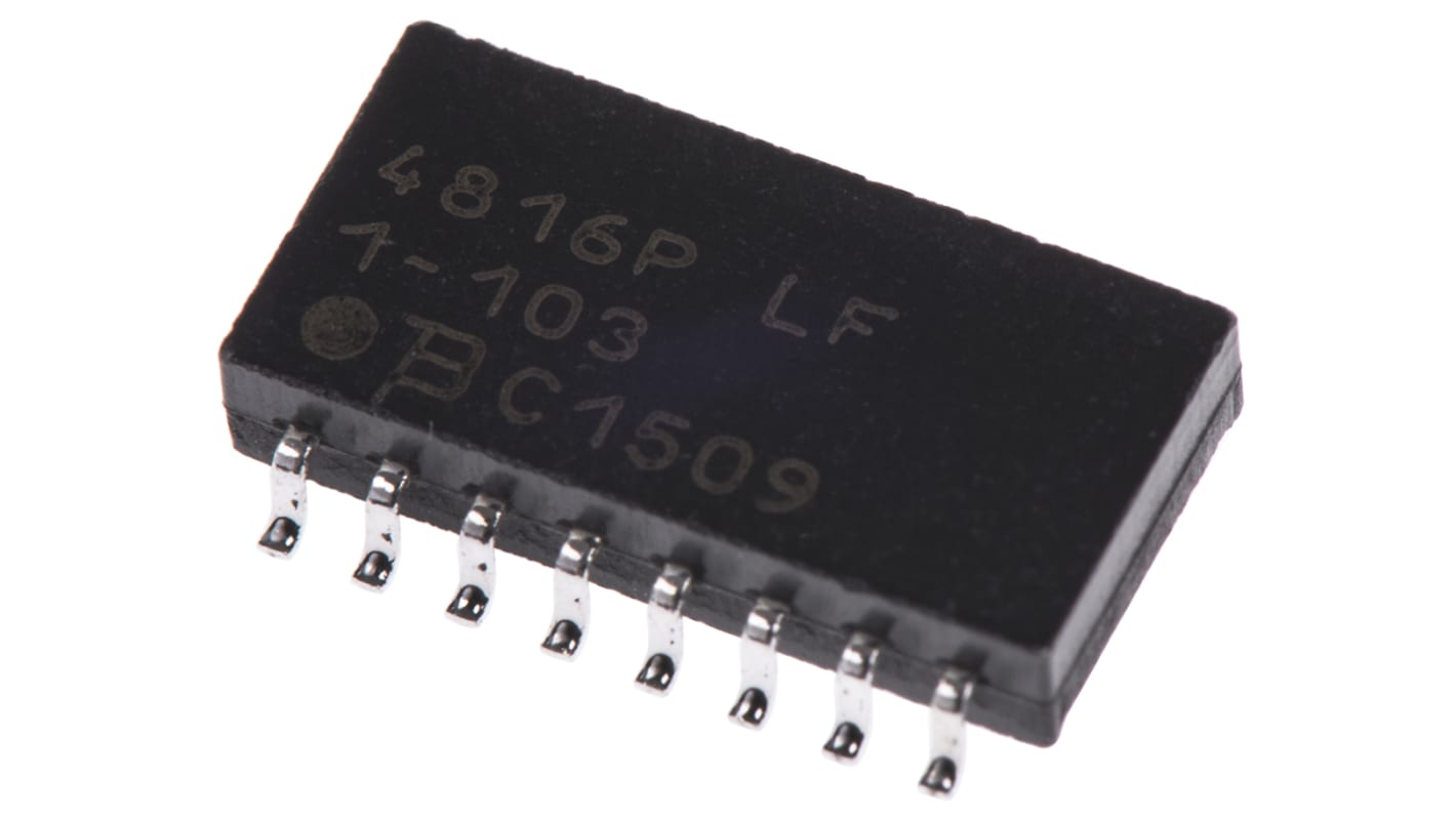 Bourns SOM标准SMT排阻, 10kΩ, 8个电阻, 1.28W, 16个端子, ±2%容差, 模制外壳, 4800P系列
