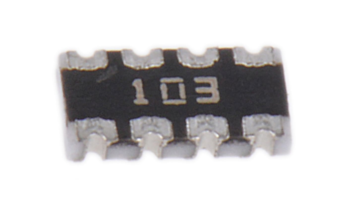 Bourns, CAT16 10kΩ ±5% Isolated Resistor Array, 4 Resistors, 0.25W total, 1206 (3216M), Concave