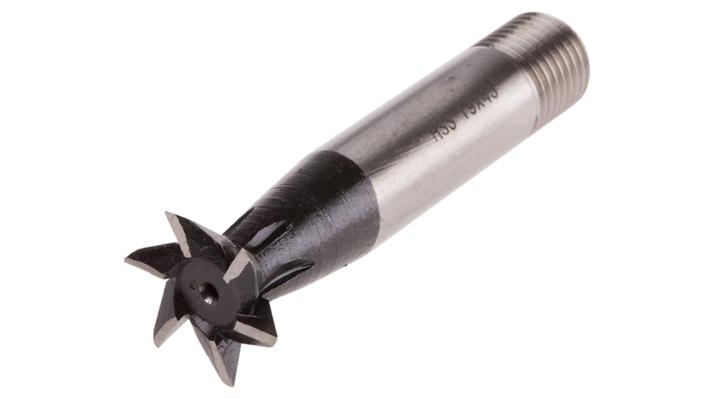 Fresa a coda di rondine in HSS RS PRO, taglio Standard da Ø 19mm larghezza 5mm angolo da 45°