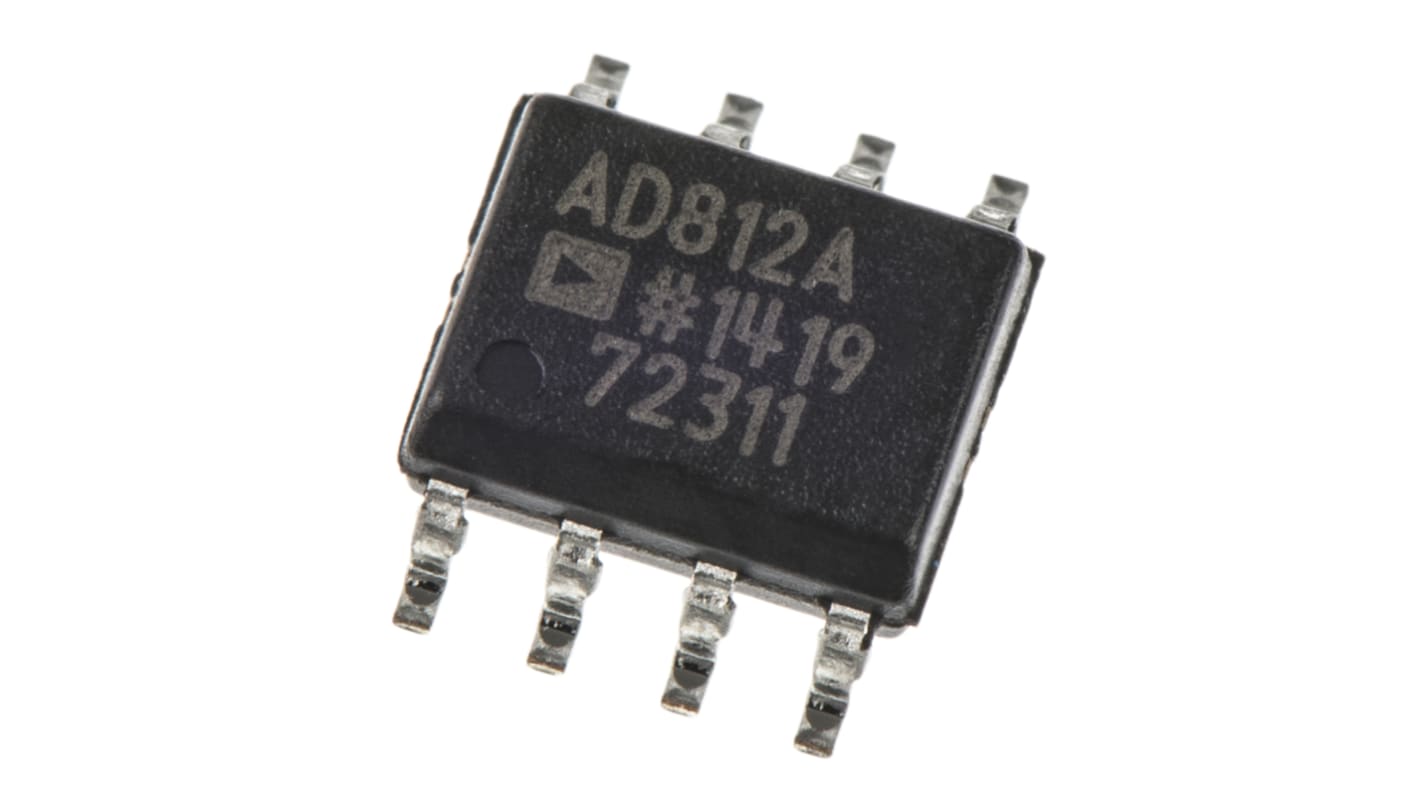 Amplificador de vídeo IC AD812ARZ 2-Canales 125V/μs SOIC, 8-Pines