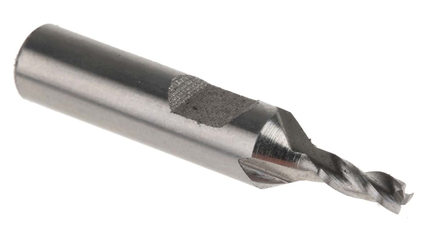 RS PRO End Mill, 2.5mm Cutter, HSS, 6 mm Shank, 6.5mm Cut