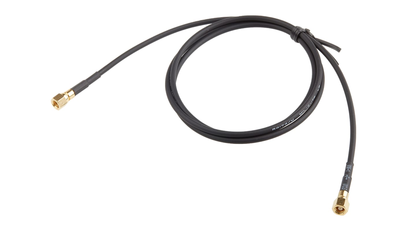 RS PRO Black Coaxial Cable, 50 Ω