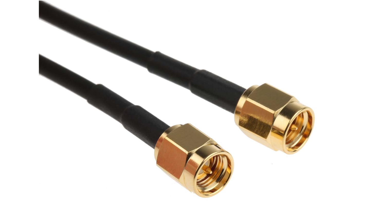RS PRO Male SMA to Male SMA, 520mm, RG174/U Coaxial, Terminated50 Ω