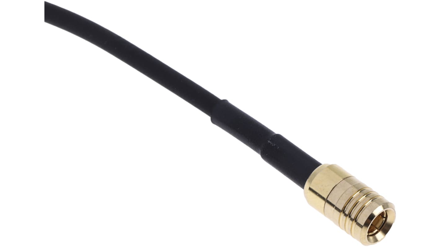 RS PRO Male SMB to Male SMB Coaxial Cable, 525mm, RG174 Coaxial, Terminated