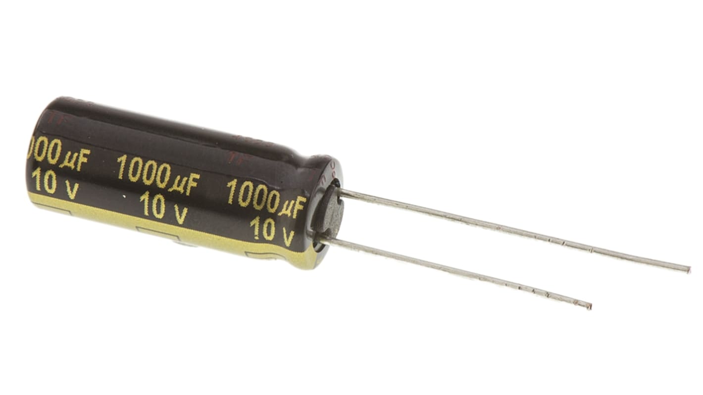 Condensateur Panasonic série FM-A, Aluminium électrolytique 1000μF, 10V c.c.