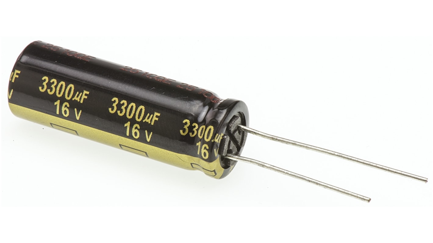【日本未発売】 EEUFM1C332L | ラジアル コンデンサ, dc 3300μF,16V Panasonic タイムセール