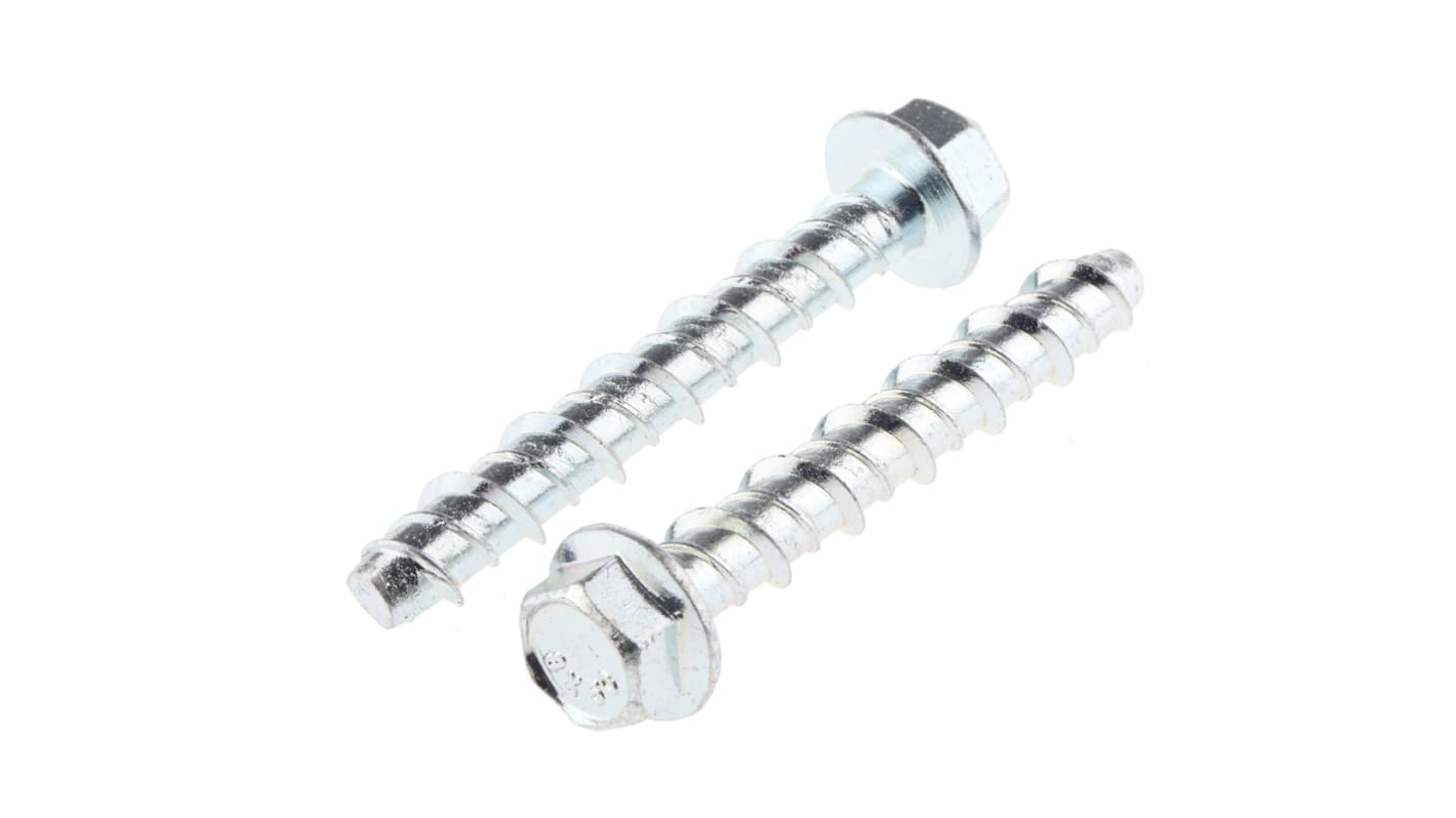 Śruba kotwiąca typu Ankerbolt dł 50mm Stalowe Ø 6mm RS PRO Śruba kotwiąca typu Ankerbolt