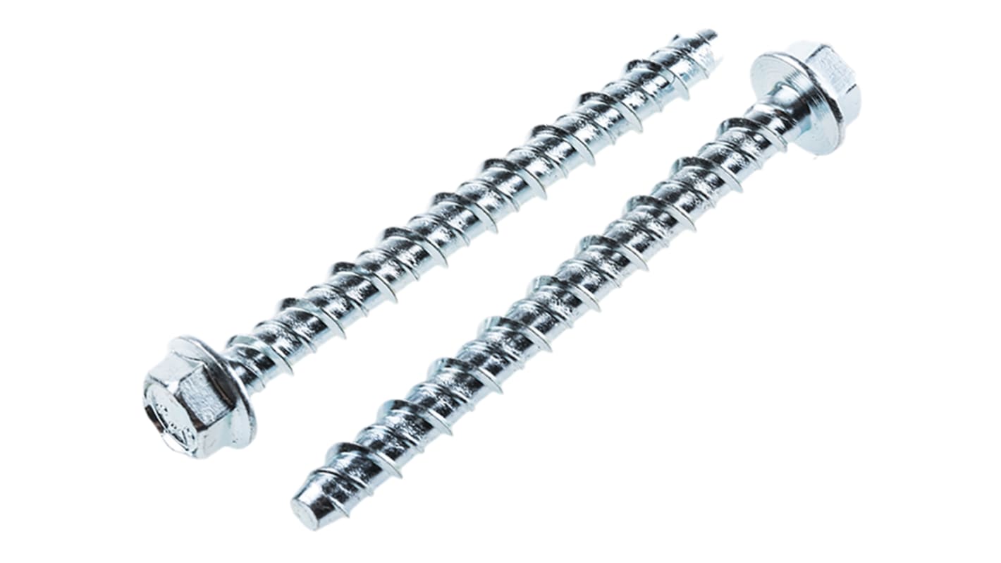 Śruba kotwiąca typu Ankerbolt, dł. 75mm, Ø 8mm, materiał: Stal, RS PRO