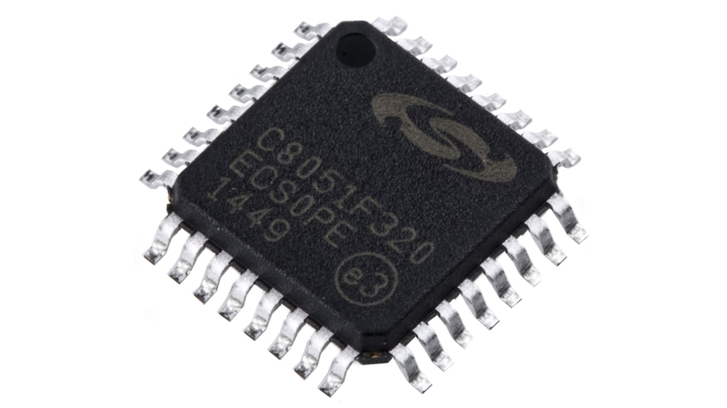 Microcontrôleur, 8bit, 2,304 ko RAM, 16 Ko, 25MHz, LQFP 32, série C8051F