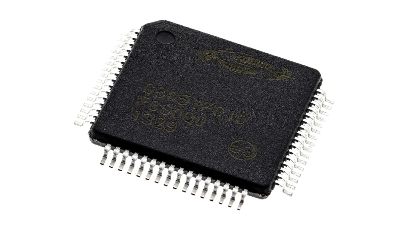 Silicon Labs, 8bit 8051, C8051F Microcontroller, 20MHz, 32 kB Flash, 64-Pin TQFP