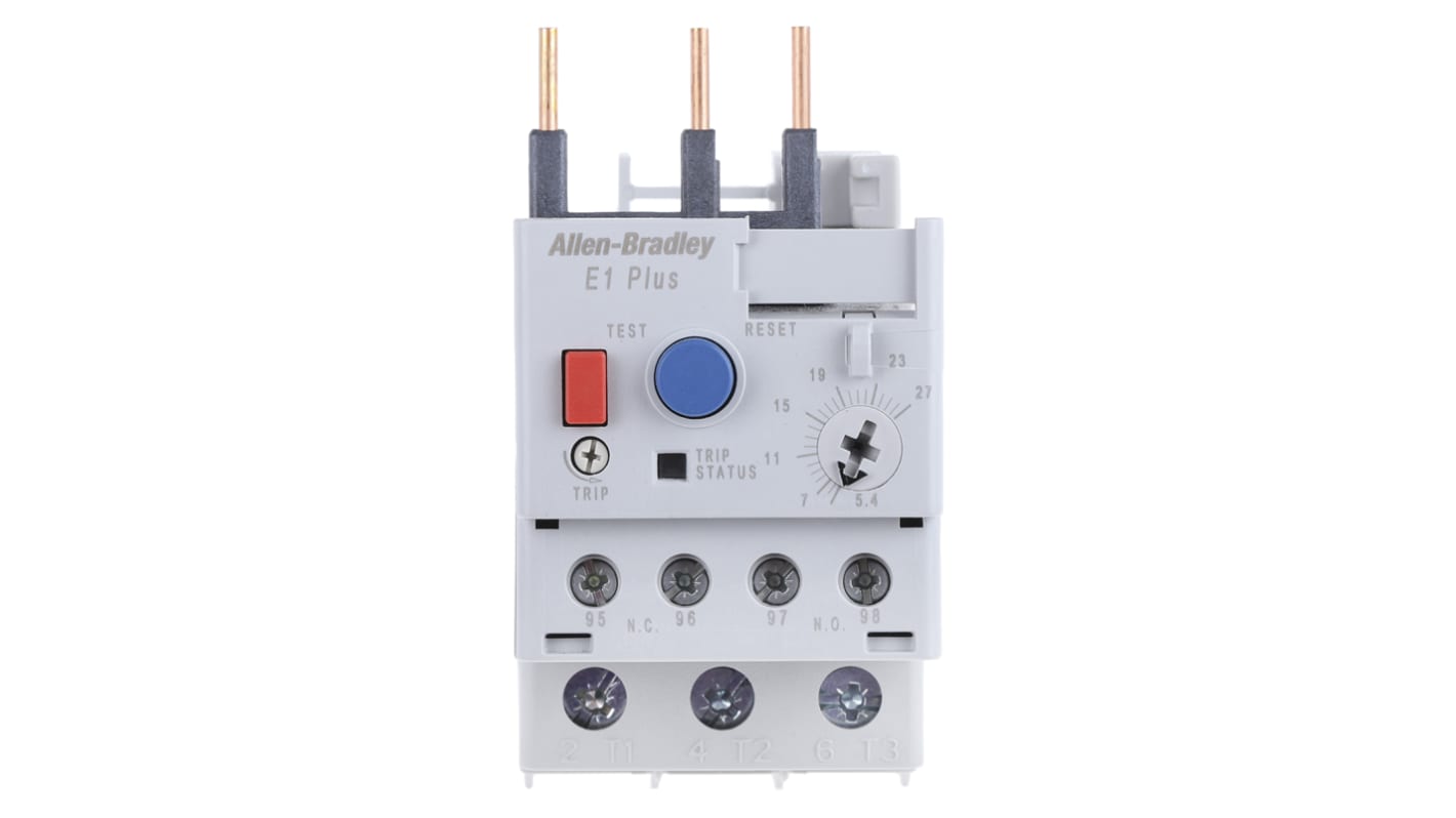 Allen Bradley 150 mW手动复位电子过载继电器, 触点27 A, 常开/常闭, 3P, 193-E1 Plus系列