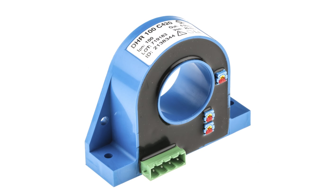 Przekładnik prądowy prąd wej 100A LEM prad wyj 4 → 20 ma otwór 32mm Pętla otwarta
