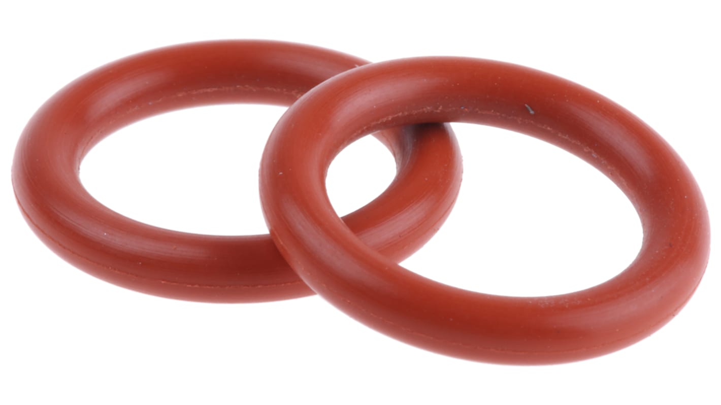 RS PRO Silicone O-Ring O-Ring, 12.37mm Bore, 11/16in Outer Diameter