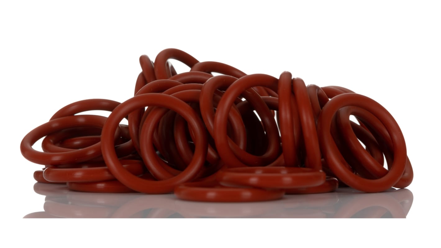 RS PRO Silicone O-Ring O-Ring, 21.82mm Bore, 1 1/8in Outer Diameter