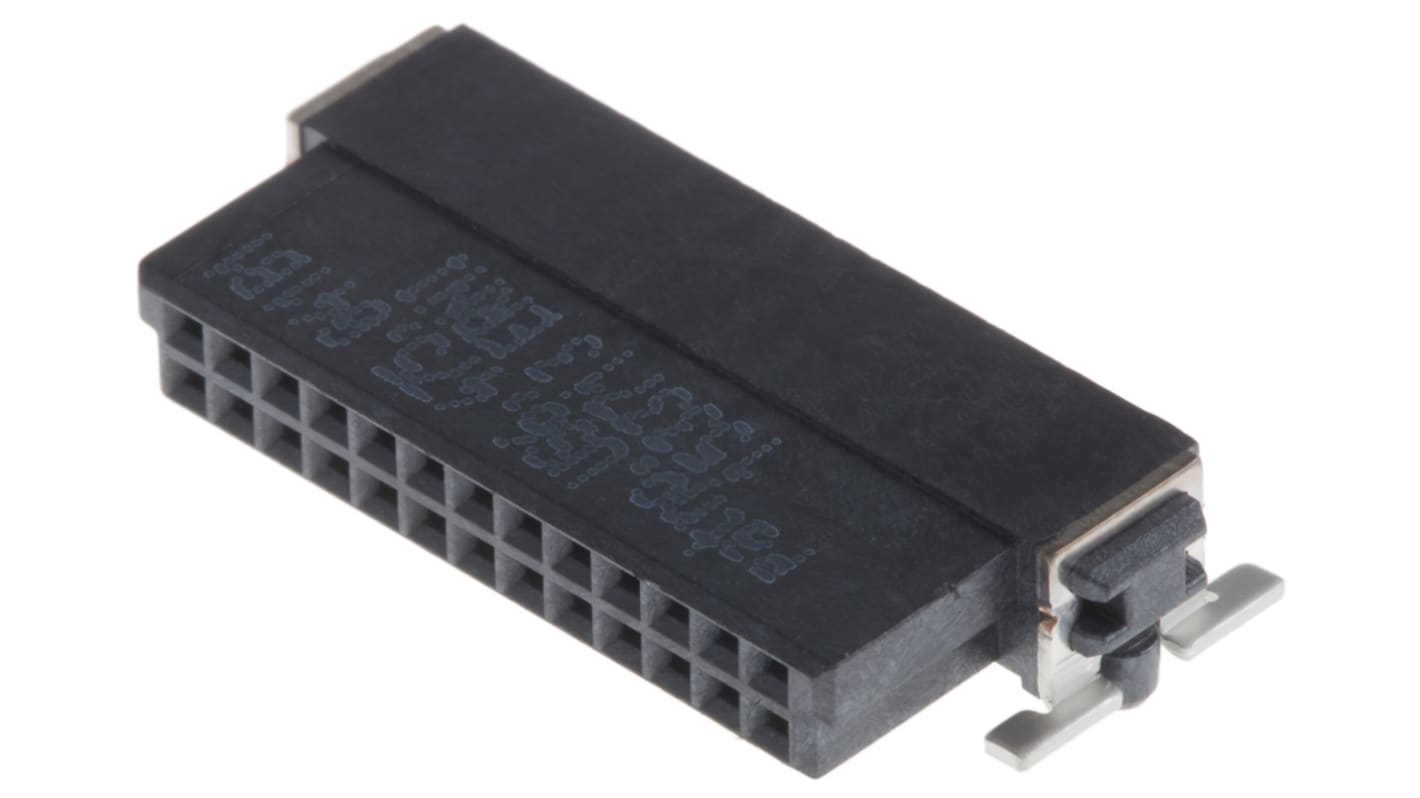 Gniazdo PCB 26 -pinowe 2 -rzędowe raster: 1.27mm typu płytka – płytka Kąt prosty SMD