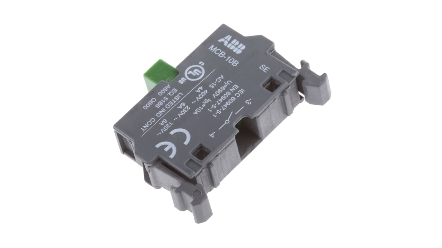 ABB コンタクトブロック 1NO 690V ネジターミナル 1SFA611610R2001 MCB-10B