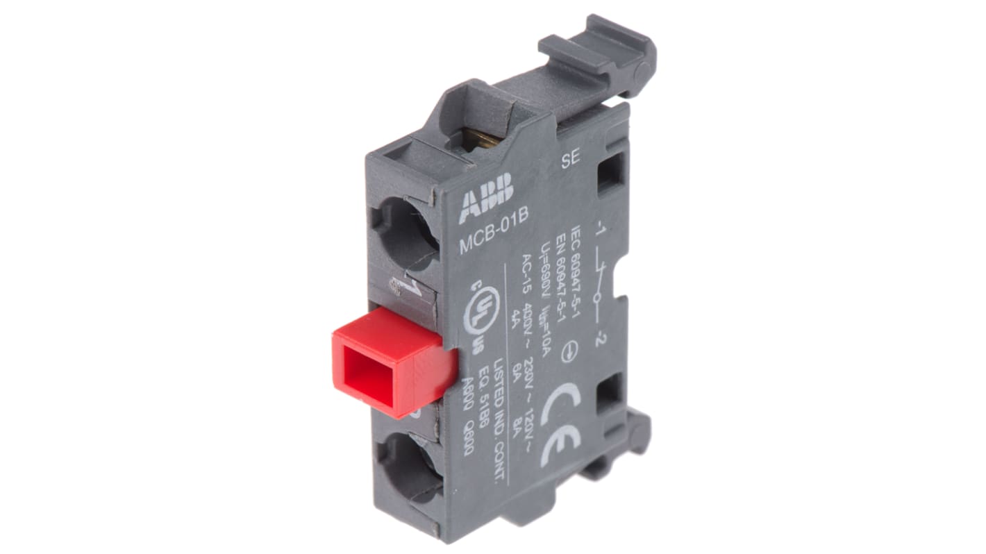 ABB ABB Modular Kontaktblock, 1 Öffner, 690V Schraubanschluss