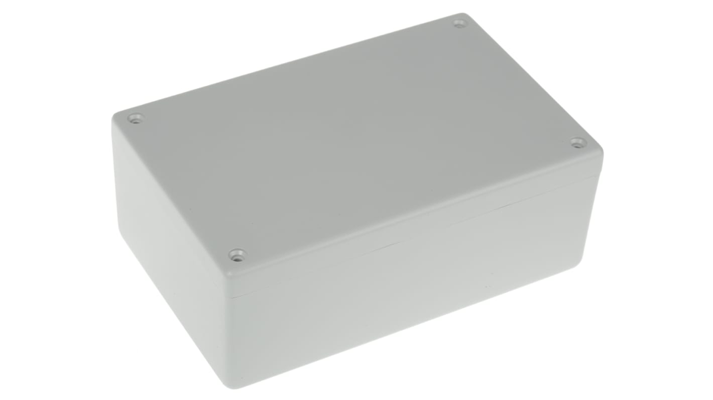 Hammond 1594 Series Grey Flame Retardant ABS Enclosure, IP54, Grey Lid, 168 x 107 x 53mm