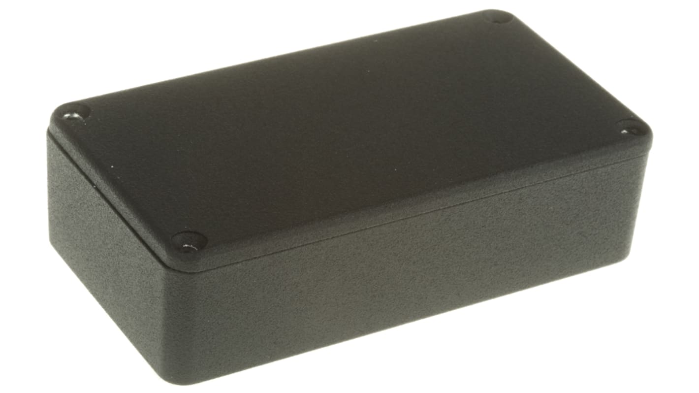 Hammond 1590 Series Black Die Cast Aluminium Enclosure, IP54, Black Lid, 112 x 60 x 31mm