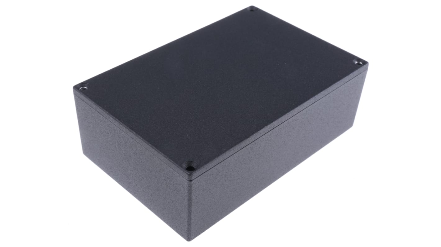 Hammond 1590 Series Black Die Cast Aluminium Enclosure, IP54, Black Lid, 145 x 95 x 45mm