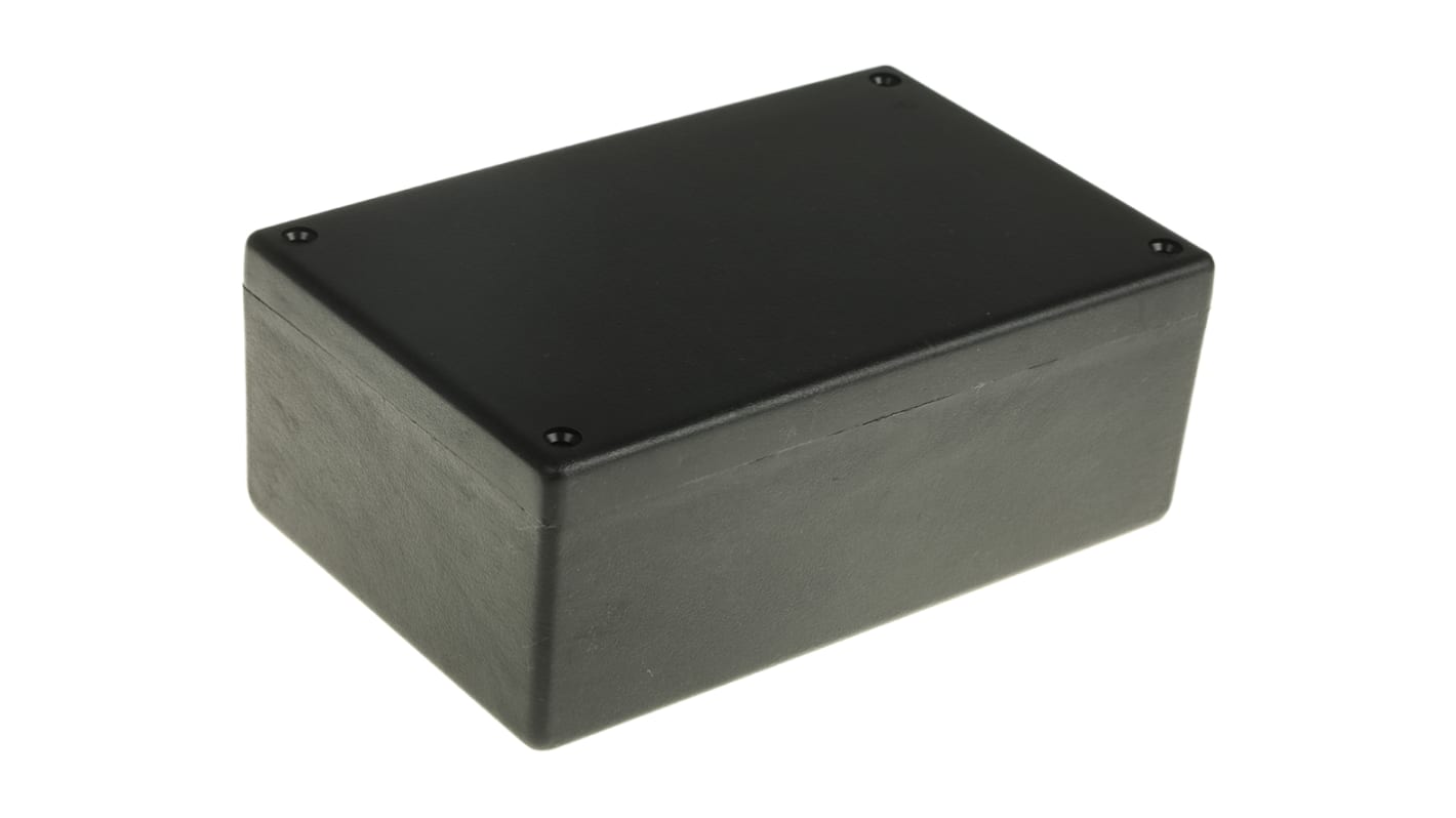Caja Hammond de ABS pirroretardante Negro, 167 x 107 x 64.9mm, IP54, Apantallada