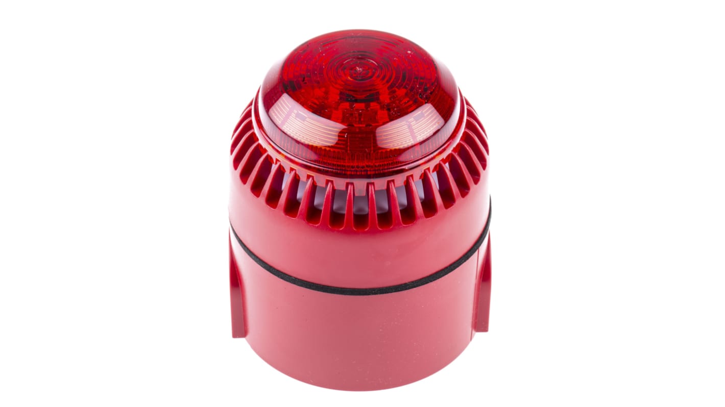 Eaton Red Sounder Beacon, 9 → 28 V dc, IP54, IP65, Panel Mount, 101dB at 1 Metre