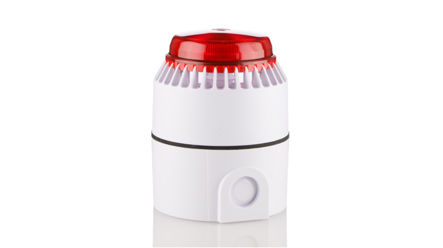 Eaton Red Sounder Beacon, 18 → 28 V dc, IP57, IP65, Wall Mount, 101dB at 1 Metre