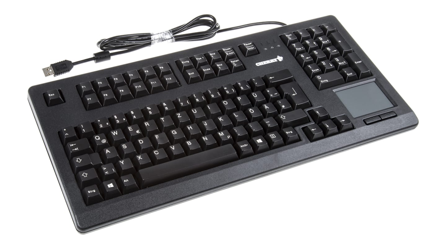 Cherry タッチパッド付きキーボード, キー配列:QWERTZ USB接続 Cherry タッチパッド付きキーボード, キー配列:QWERTZ USB接続