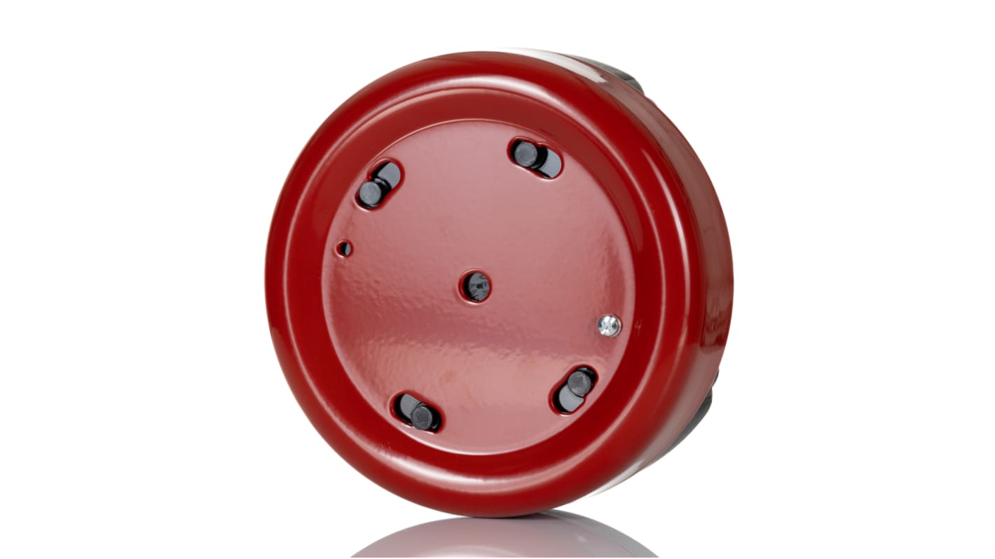 Eaton Sirene IP21C, IP33C 24 V dc -Ton 95dB Rot, Ø 155 mm