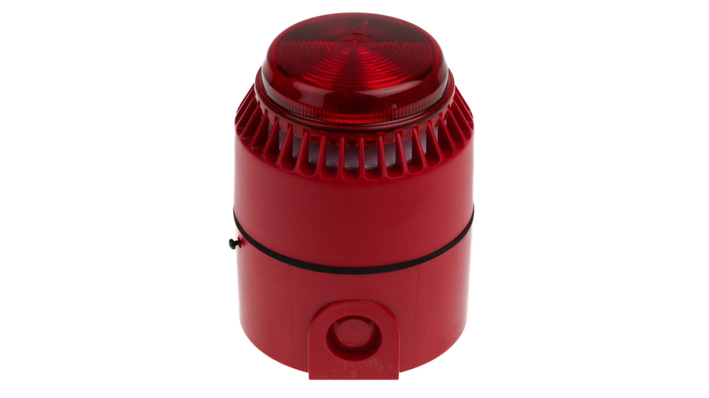 Eaton Series Red Sounder Beacon, 18 → 28 V dc, IP56, IP65, Wall Mount, 101dB at 1 Metre